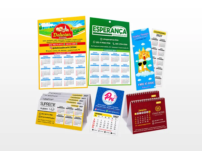 Calendários Personalizados